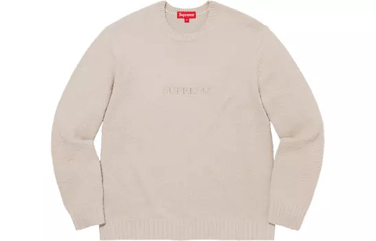 Свитер Box Logo Crewneck Supreme, Light Umber