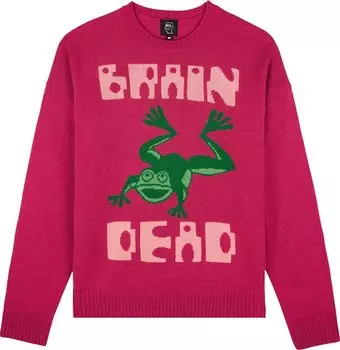 Свитер Brain Dead Frogger Sweater 'Fuchsia', фиолетовый