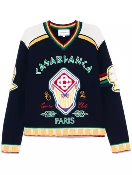 Свитер братства Касабланка Casablanca, синий