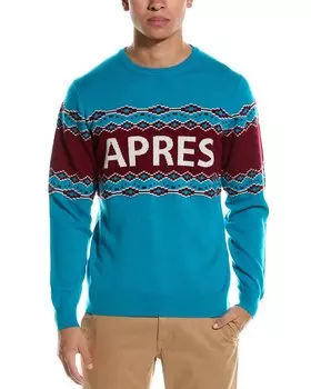 Свитер Brodie Cashmere из шерсти и смеси кашемира, синий