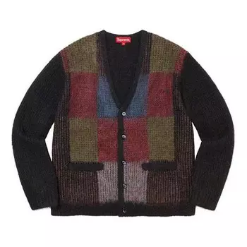 Свитер brushed grid cardigan 'multi-color' Supreme, мультиколор