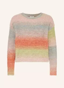 Свитер букле MRS & HUGS, розовый/светло-зеленый/оранжевый