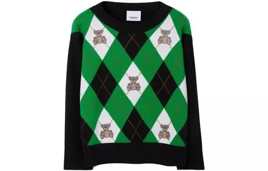 Свитер Burberry детский, зеленый