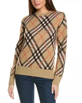 Свитер Burberry из смеси шерсти и мохера, цвет sand
