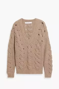 Свитер Byba косой вязки IRO, серо-коричневый