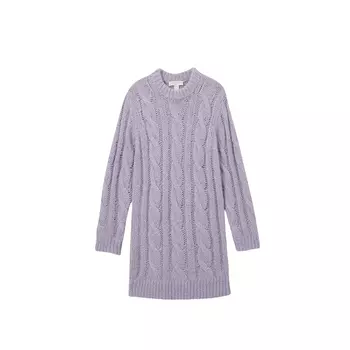 Свитер Cable Knit Dress MICHAEL KORS, светло-фиолетовый