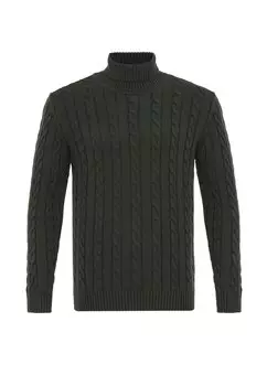 Свитер Cable Turtleneck Felix Hardy, зеленый