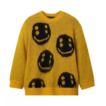 Свитер Cactus Plant Flea Market x Marc Jacobs Smiley Sweater, цвет Orange/Black