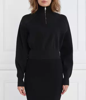 Свитер CALVIN KLEIN JEANS HALF ZIP Regular Fit, черный