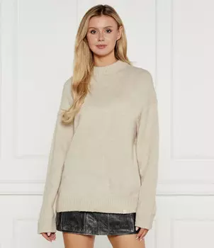 Свитер CALVIN KLEIN JEANS Loose fit, бежевый
