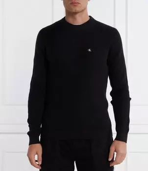 Свитер CALVIN KLEIN JEANS Regular Fit, черный
