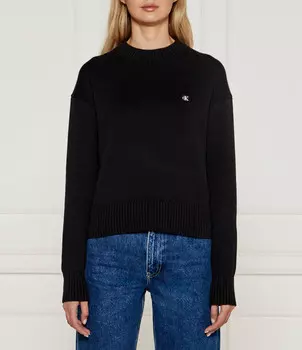 Свитер CALVIN KLEIN JEANS Regular Fit, черный