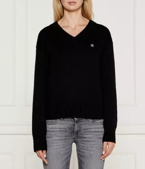 Свитер Calvin Klein Jeans с вышивкой, черный