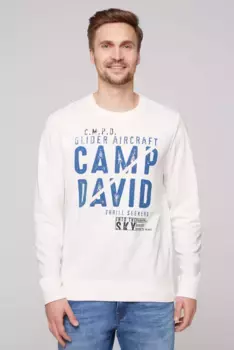 Свитер CAMP DAVID из хлопка, белый
