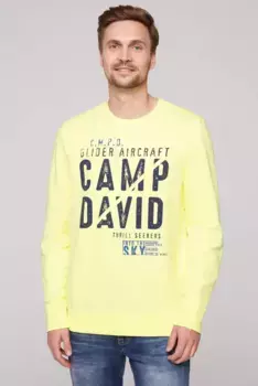 Свитер CAMP DAVID из хлопка, цвет Sunlight