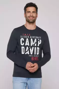 Свитер CAMP DAVID из хлопка, синий