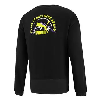 Свитер camping sportswear mountain long sleeve tee 'black' Puma, черный