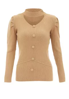 Свитер caneva Strick, цвет Dunkelbeige