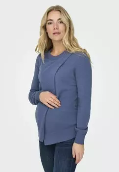 Свитер CAPUCINE O NECK ONLY MATERNITY, темно-синий