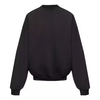 Свитер care label creweneck sweatshirt 'black' Balenciaga, черный