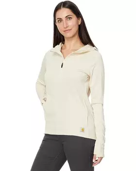 Свитер Carhartt Force Relaxed Fit 1/2 Zip Hooded T-Shirt, цвет Oat Milk