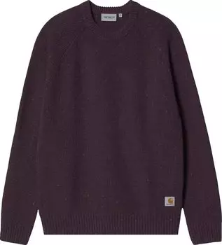 Свитер Carhartt WIP Anglistic Sweater 'Purple', фиолетовый