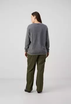 Свитер CARLEONI LIFE O NECK ONLY Carmakoma, серый