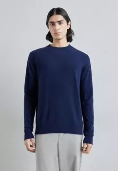 Свитер Cashmere Plain Crew Neck KNITID, цвет marina blue