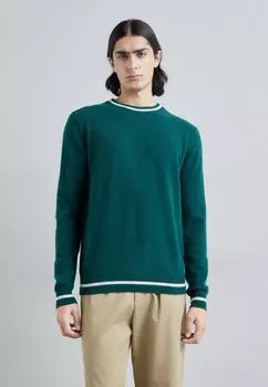 Свитер Cashmere Stripe Crew KNITID, цвет estate/white ice