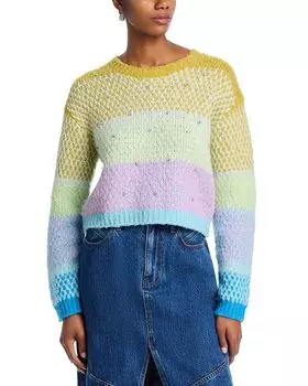 Свитер Caspar со стразами Cinq Sept, мультиколор