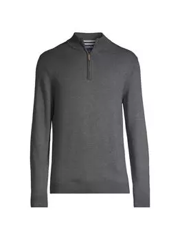 Свитер Cassady с молнией на четверть Mizzen+Main, серый
