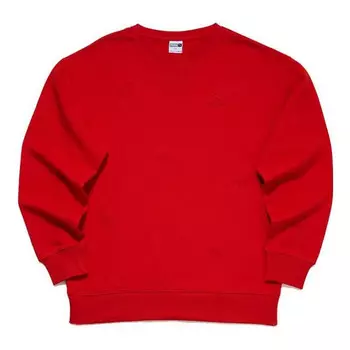 Свитер casual round neck pullover sweatshirt 'red' Puma, красный