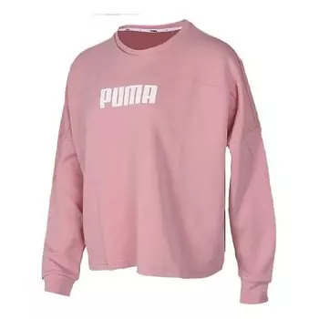 Свитер casual sports alphabet printing round neck long sleeves hoodie pink Puma, розовый