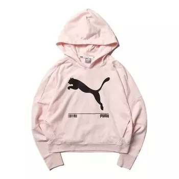 Свитер casual sports breathable hoodie pink red Puma, красный