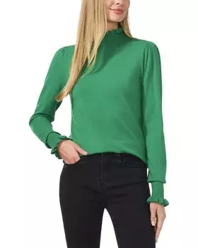 Свитер CeCe Mock Neck, зеленый