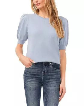 Свитер CeCe Short Sleeve Pearl Back Sweater, цвет Slate Blue