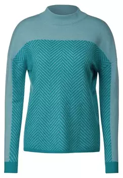 Свитер Cecil, аква/светло-голубой
