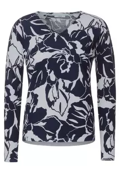 Свитер Cecil, пятнистый синий