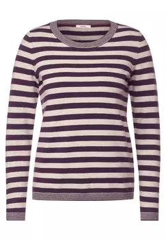 Свитер Cecil, ягодный/светло-розовый