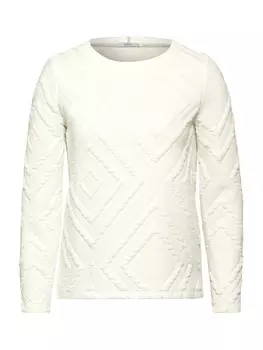 Свитер CECIL Sweatshirt, натуральный белый