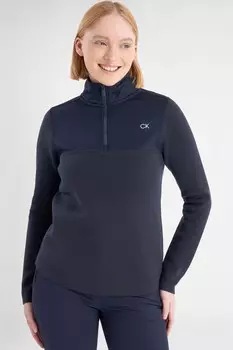 Свитер Cecily Hybrid с застежкой молнией на четверть длины Calvin Klein Golf, синий