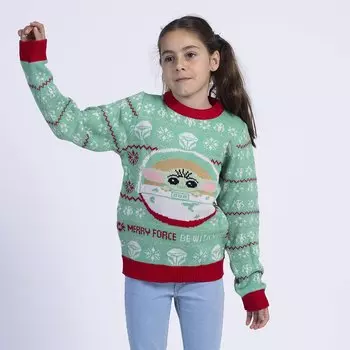 Свитер Cerda Group Christmas The Mandalorian Crew Neck, зеленый