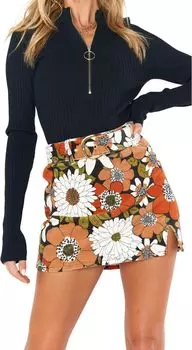 Свитер Чарли на молнии Show Me Your Mumu, цвет Black Rib Knit