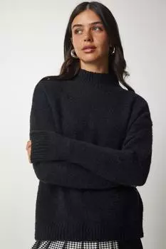 Свитер - Черный - Классический крой Happiness stanbul, черный