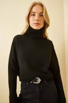 Свитер - Черный - Классический крой Happiness stanbul, черный