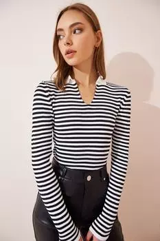 Свитер - Черный - Классический крой Happiness stanbul, черный