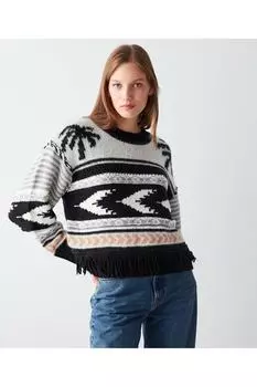 Свитер - Черный - Классический крой pekyol, черный