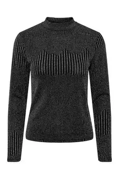 Свитер - Черный - Классический крой PIECES, черный