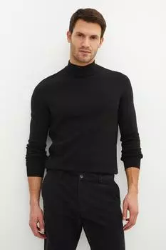 Свитер - Черный - Приталенный LC Waikiki