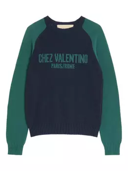 Свитер Chez Valentino Valentino Garavani, синий
